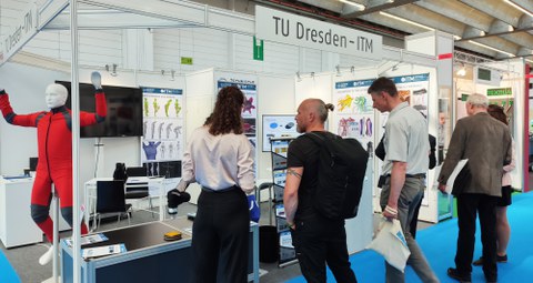 Impressionen vom Messestand auf der Texprocess 2022