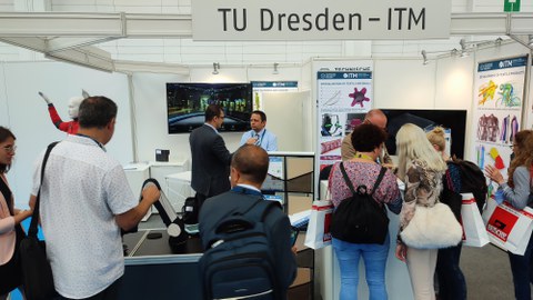 Impressionen vom Messestand auf der Texprocess 2022