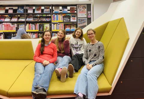 The GRACE team: Friederike, Anna, Marie and Wiebke (from left to right). 