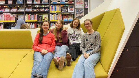 The GRACE team: Friederike, Anna, Marie and Wiebke (from left to right). 