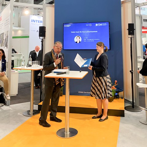 Lena Fink Award ceremony by the Chairman of the Walter Reiners Foundation, Mr. Peter D. Dornier