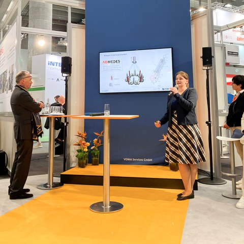 Lena Fink during her presentation