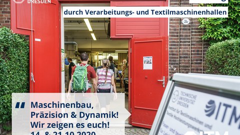 Sharepeak Einladung Führung durch die Textilmaschinenhalle