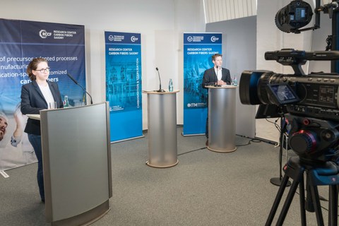Foto mit Impressionen und Referenten vom 2nd International Colloquium on Tailored Carbon Fibers