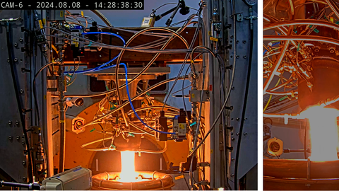 Aerospike engine in operation
