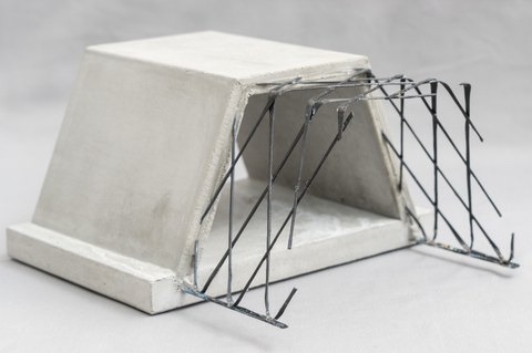 lattice girder for carbon concrete composites