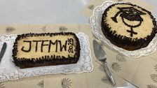 Blick auf die Torte