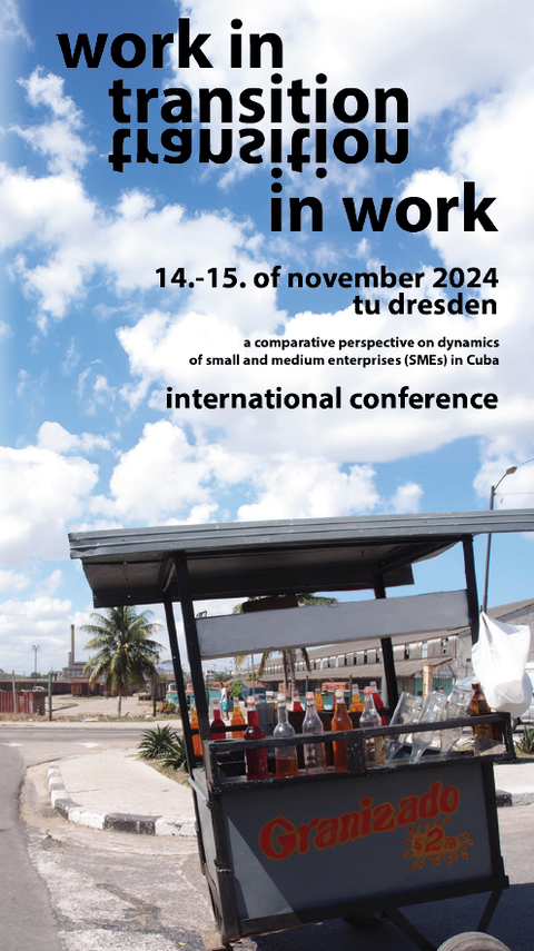 Plakat für die Konferenz "work in transition".