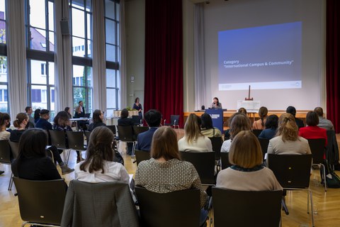 View from the audience of the Internationalization Award 2022 ceremony 