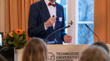 Preistäger hält Rede