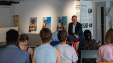 Opening of the lab by Peter Rosenbaum, Head of the International Office of TU Dresden