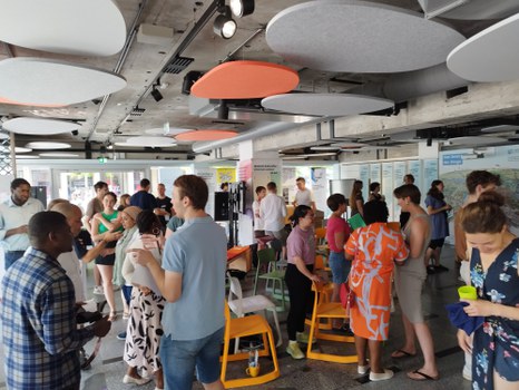 Intensive exchange in the pitch and networking meeting