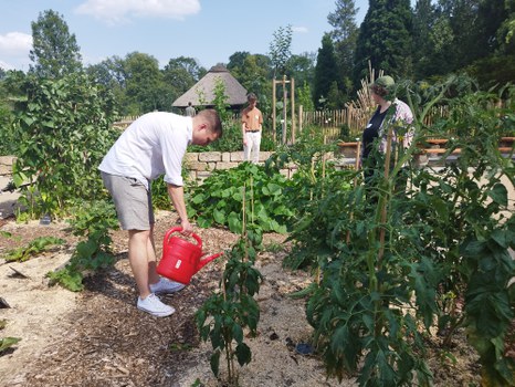 Joint practical work in the Botanical Garden in the "BildungsAcker" project