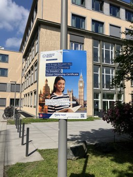 The GCC posters on campus