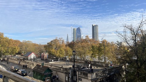 Aussicht auf London vom Strand Campus King's College London