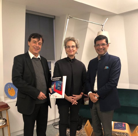 Stefan Bornstein with Rector Staudinger and President Shitij Kapur