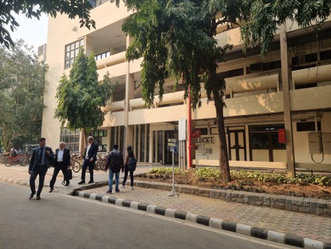 TU delegates during their visit to IIT Delhi