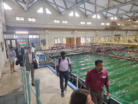 Wave basin at IIT Madras
