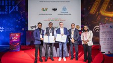 Unterzeichnung einer Absichtserklärung (LoI) des indischen Start-ups TuTr Hyperloop mit der Thyssenkrupp GmbH 