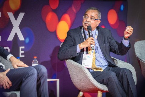 Madhav Narayan, CEO IITM Global, bei der Podiumsdiskussion auf der GITEX Europe 2025 in Berlin