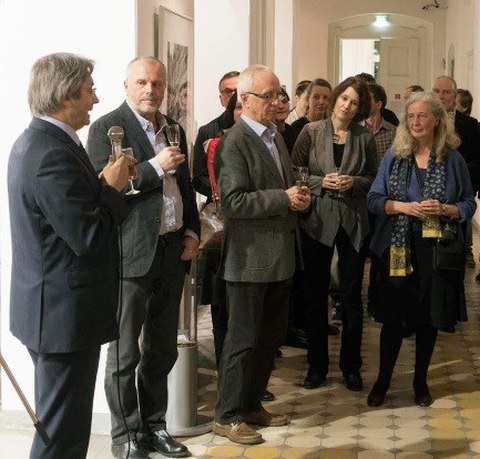 Verabschiedung von Dr. Klaus Mauersberger  und Maria Obenaus durch den Rektor der TU Dresden