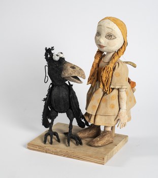 Karla Wintermann. Gerda und Rabe aus dem Märchen Die Schneekönigin. Um 2008
