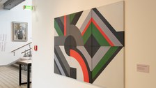 Blick in die Ausstellung „System und Revision“ mit Werken von  Foto: Michael Kretzschmar, TUD