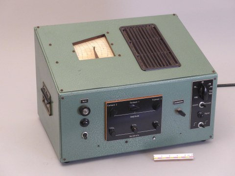Vocal synthetisation machine (Vokalsynthetisator) by Walter Tscheschner and Gunnar Fant, ca. 1961