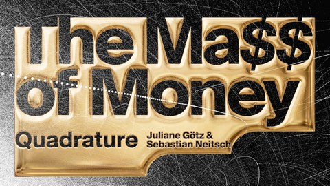 Ausstellungsvisual mit Schrift und Kustwerk