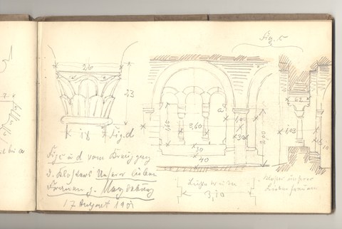 F. Borowski, Skizzenbuch, a1901/2 (TU Dresden, Architekturplansammlung)
