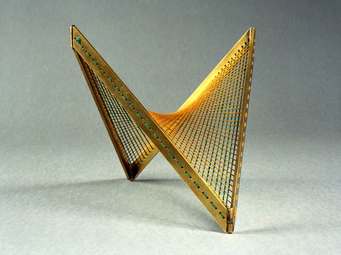 Bewegliches Modell eines hyperbolischen Paraboloids, verm. um 1850