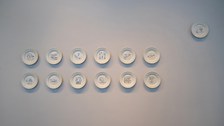 Ausstellungsansicht der Arbeit "16.7" von Carolyn Kirschner