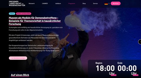 Programmeintrag Allgemeinmedizin zur LNdW
