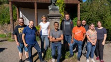 Gruppenfoto AG Müller-Reichert 2023 im Forstbotanischer Garten Dresden