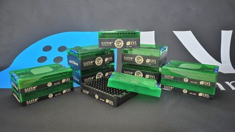 100% recycelte LVL Racks