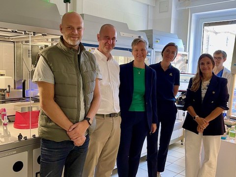 Group surrounding the visit from the Karolinska Institute
