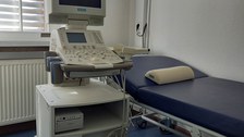Sonografiegerät im MITZ-Trainingsraum