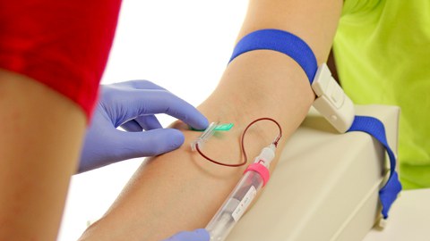 Durchführung der Blutabnahme am Patienten