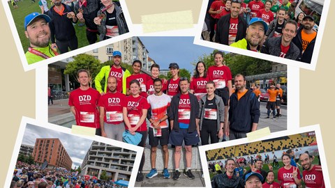 Bildcollage Teilnahme REWE Team Challenge 2025