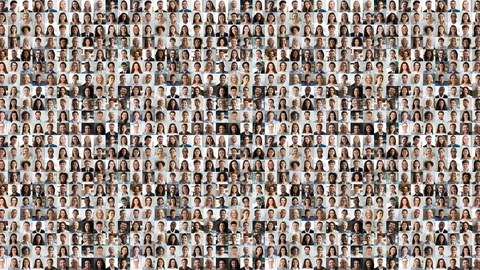 Bild mit 1000 Gesichtern