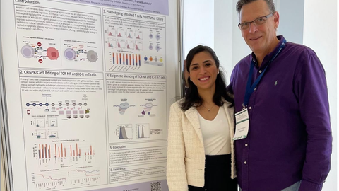 Haidy Saleh Hassan & Frank Buchholz at EMBO Crispr-Cas Workshop