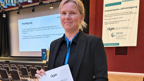 Josephine Runge erhält DGAV Abstract Preis