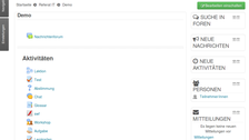 Aktivitäten in Moodle