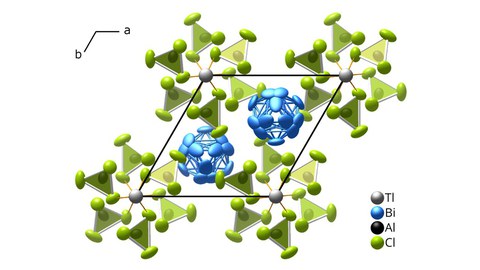 Clusterverbindung (Bi8)Tl[AlCl4]3