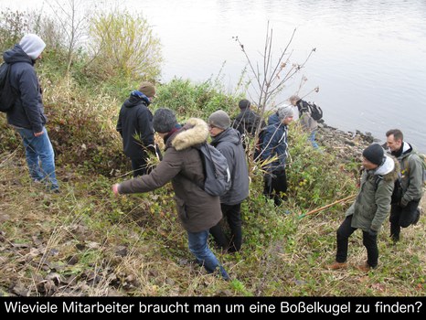 Boßeler am Hang