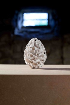 Nahaufnahme Ei 3D-Druck