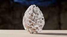 Nahaufnahme Ei 3D-Druck