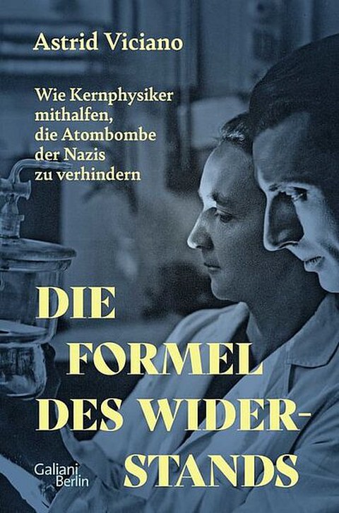 Buch-Cover mit einem Foto von zwei Personen in einem Labor