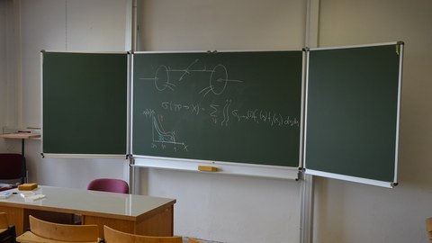 Tafelbild Teilchen- und Kernphysik