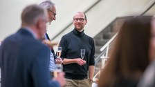 Sebastian Reineke beim Empfang